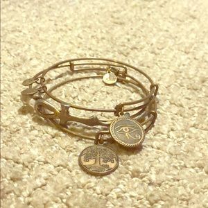 (3) Alex & Ani Bracelets - worn in